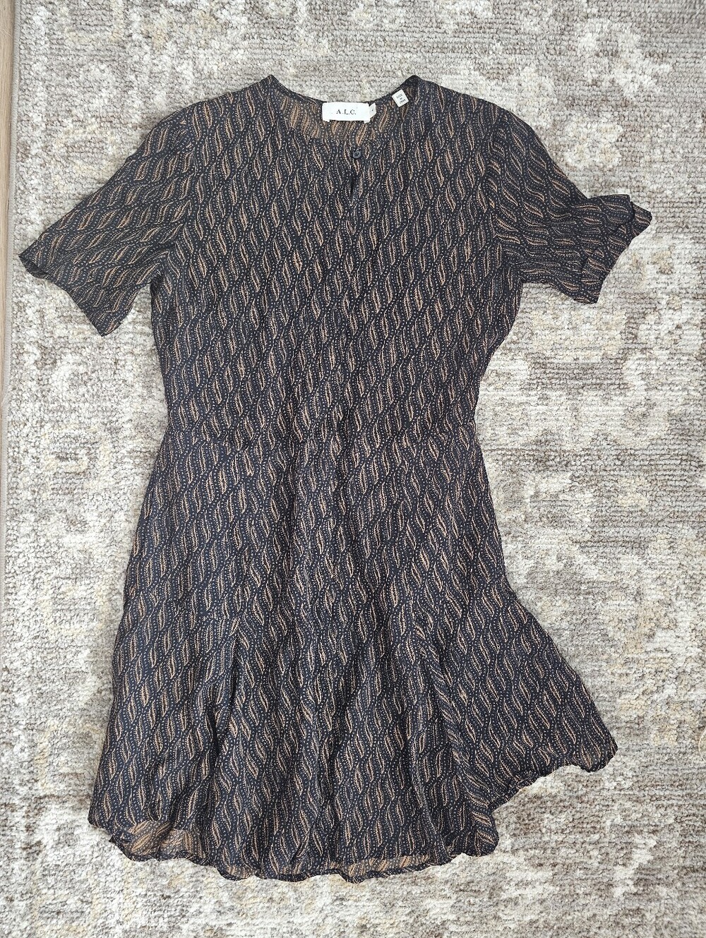 A.L.C Silk Floral Dress